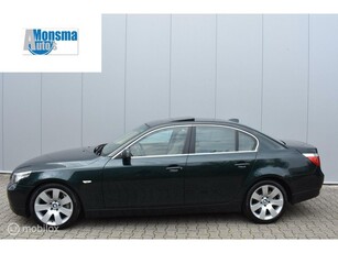 BMW 540i High Exe 2006 Tiefgrün ACC Schuifdak Comfortsitze