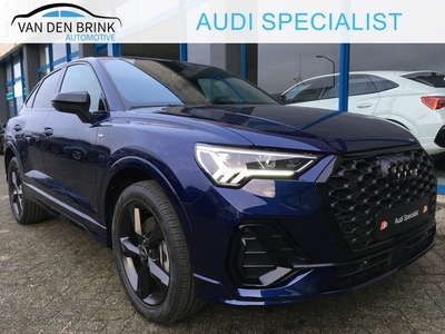 Audi Q3 Sportback 45 TFSI e S-Line Sonos Navarra blauw