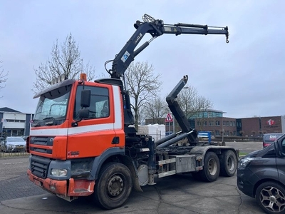 DAF CF 85.380 6X2 + MKG 141 A2 CRANE + 20 TON HOOKLIFT -