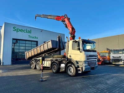 DAF CF 85.460 8x4 TAM Hooksystem + Fassi 270AXP.23