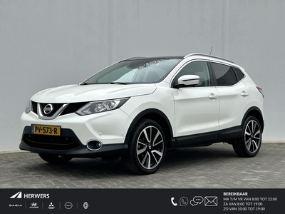 NISSAN QASHQAI 1.2 Tekna / Panoramadak / Lederen bekleding / Stoelverwarming / Voorruitverwarming / 360 graden camera