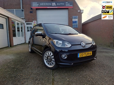 Volkswagen Up! 1.0 high up!, Black, Airco, Cruise controle