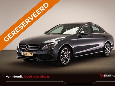 MERCEDES C-KLASSE 350 e Lease Edition | PANORAMADAK | SFEERVERLICHTING | LED | LEDER | CLIMA | CRUISE | NAVI | 360 CAM | 17