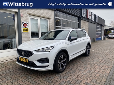 SEAT TARRACO 1.4 TSI e-Hybrid PHEV FR / AUTOMAAT/ TREKHAAK/ 360 CAMERA/ PARK. SENSOREN/ DODE HOEK/ STOEL VERWARM. V EN A/ MEMORY SEATS/ KEYLESS/ STUUR VERWARM./ ADAPT. CRUISE/ VIRTUAL COCKPIT/ APP CONNECT/ NAVI/ CLIMA/ DAB/ 19