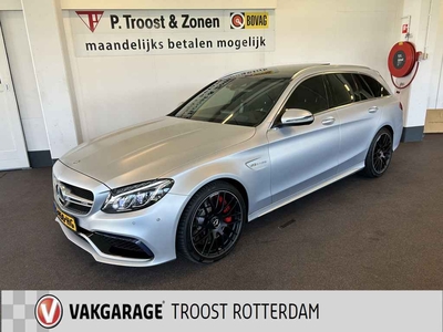 Mercedes-Benz C63S Estate 63 AMG S 510PK Panoramadak | Dealer onderhouden | Head up display | Achteruitrijcamera | Elek. verstelbaar lederen bekleding | S