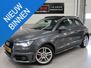 Audi A1 1.2 TFSI S Line Pro line Panoramadak NL-auto NAP Navigatie Sportstoelen 2x S-Line Daytonagrijs metallic Boekjes aanwezig Half Leer