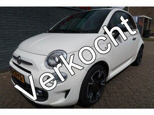 Fiat 500 S 1.2 S Bij ons bedrijf in onderhoud geweest NAVIGATIE LEREN BEKLEDING