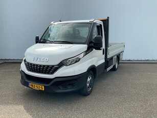 Iveco Daily 35C18 3.0 345 Pick Up Automaat Airco Cruise Trekhaak 3500 kg 3 Zits Euro 6 Maat Laadbak 353 cm