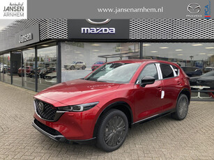 Mazda CX-5 2.0 e-SkyActiv-G M Hybrid 165 Exclusive-Line+Com.P , Demovoordeel € 5.500-, Black Comfort Pack, Navi, Adap.Cruise, Clima, Apple Carplay, 360 Camera, PDC, HUD, Stuur/Stoelverwarming, 19