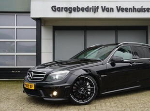 Mercedes-Benz C-klasse Estate C63 457pk AMG Schuif/kanteldak 19inch LM H&K Keyless Navi Leder Verlaagd by H&R *Complete C63*