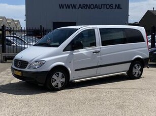 Mercedes-Benz VITO 109 CDI 320 Lang DUBBEL CABINE, EURO 4, 6-BAK, 6-PERSOONS,1E EIGENAAR, ELEK-RAMEN, RADIO-CD, AIRBAGS, CENT-VERGRENDELING, SIDEBARS, YOUNGTIMER