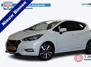 Nissan Micra 1.0 IG-T N-Connecta | Incl. 12 maanden garantie | Navigatie | Clima | Cruise | Achteruitrij camera | DAB radio | 1e eigenaar | LM 16'' | Mistlampen voor |