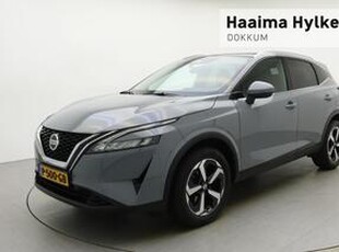 Nissan QASHQAI 1.3 Mild-Hybrid N-Connecta 1650 kg trekgewicht! | 158 PK | Navigatie | Panoramadak | Climate control | Keyless | Dakrails | Getint glas