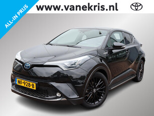 Toyota C-HR 1.8 Hybrid Premium, Leder, Trekhaak, Treeplanken, Zwart LM velgen, BSM, Chroompakket.