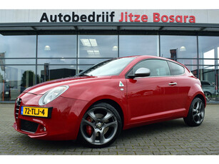 Alfa Romeo MiTo 1.4 T 170pk Quadrifoglio Verde Zwart Leder | Sportstoelen | Telefonie | 18 Inch LMV