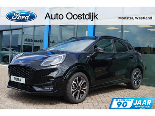 Ford Puma 1.0 EcoBoost Hybrid ST-Line X 125PK Winterpack Camera Adaptieve Cruise Keyless Entry Climate Elek. Achterklep Navi Blind Spot B&O Half Leder Full LED *Compleet*