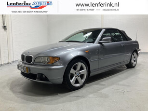 BMW 3-serie Cabrio 330Ci Executive aut automaat volledige onderhoudshistorie aanwezig lederen bekleding xenon cd-speler pdc 5-arm lichtmetaal multifunctioneel stuur cruise controle elektrische voorstoelen link met memoryory