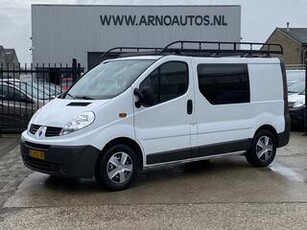 Renault TRAFIC 2.0 dCi T27 L1H1 DC, DUBBEL CABINE, 6-BAK, 5-PERSOONS, AIRCO, CRUISE CONTROL, PARKEERSENSOREN, SCHUIFDEUR RECHTS, ELEK-RAMEN, BLUETOOTH CARKIT, RADIO-CD-MP3-AUX, CENT-VERGRENDELING, TREKHAAK, IMPERIAAL