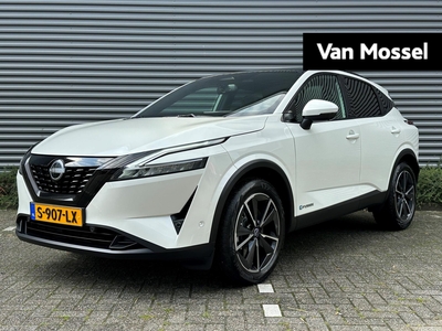 NISSAN QASHQAI 1.5 - 158PK e-Power Tekna | Navigatie | Apple Carplay/Android Auto | Stoelverwarming | Panoramadak | Climate Control | Cruise Control | 360 Camera | Parkeersensoren | Matrix LED koplampen | 19 inch Velgen | Licht & Regen Sensor |