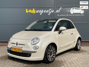 Fiat 500 0.9 TwinAir Lounge *leder *parelmoer *VERKOCHT*