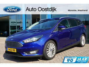 Ford Focus Wagon 1.0 Titanium 125PK Winterpack Cruise Climate Navi Parkeersensoren Privacy Glass *1ste Eigenaar*