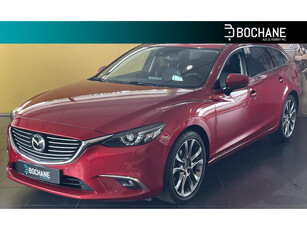 Mazda 6 Sportbreak 2.5 SkyActiv-G 192 GT-M AUTOMAAT | TREKHAAK | ACHTERUITRIJCAMERA | PARKEERSENSOREN VOOR-EN ACHTER | NAVIGATIE | CELEKTRISCH SCHUIFDAK | COMPLETE AUTO!