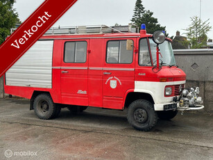 Mercedes 408 benzine 1972 brandweer camper bouwen! mrb vrij