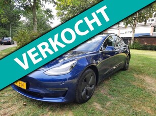 Tesla Model 3 Long Range 75 AWD ZWART LEER INCL BTW