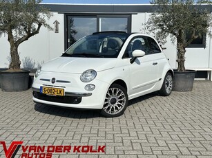 Fiat 500 1.2 Lounge Cabrio Airco Half leder Navi Lichtmetaal