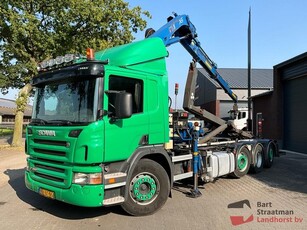 Scania G 380 B 8X2/*6 Euro 5 met haakarm systeem en Hiab XS