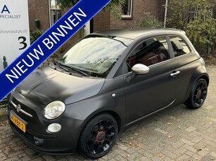 Fiat 500 0.9 TwinAir Blackjack Leer/El. ramen/Lichtmetalen