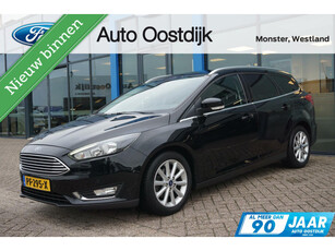 Ford Focus Wagon 1.0 Titanium 125PK Winterpack Cruise Navi Climate Camera Trekhaak Parkeersensoren Privacy Glass Keyless *1ste Eigenaar*