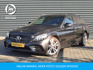 Mercedes-Benz C-Klasse Estate 300 e AMG Line Plug in Hybrid 320pk PHEV | Panodak | Luchtvering | Lederen Alcantara Sportstoelen Verwarmd | Burmester Audio | Adaptive Cruise | Navigatie | Apple Carplay |