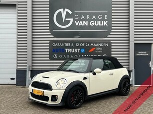 Mini Mini Cabrio 1.6 122PK Cooper Chili JCW Clima,Cruise,Navi,Panodak,Leder/Stof,Bluetooth,Stoelverw