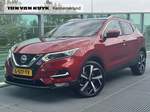 Nissan Qashqai 1.3 DIG-T Tekna , NL-Auto , Automaat , Adaptive Cruise , 360 Camera , Stoelverwarming , Half-Leder , Panoramadak , Voorruitverwarming , Elek. verstelbare stoel , Navi , DAB , Bluetooth , Carplay , Keyless , Dodehoek Detectie , Extra getint