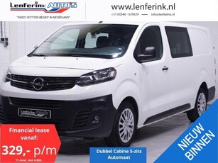 Opel Vivaro 2.0 CDTI 122 pk L3 Dubbel Cabine Automaat Airco