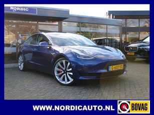 Tesla Model 3 PERFORMANCE/AWD 75KWH DUAL MOTOR / INCL BTW