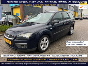 Ford Focus Wagon 1.6-16V Futura , leuke station wagon, apk eind 2025!!, trekhaak, l.v velgens