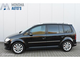 VW Touran 2.0 TDI Highline 2008 Zwart Clima Cruise Navi