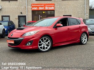 Mazda 3 2.3 DiSi Turbo MPS 260Pk Navi Leder Climate Cruise Ctr Stoelverwarming PDC Apk