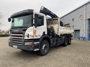 Scania P380 / BIG AXLE / FULL STEEL / 6X4 / HIAB 144E-3 /