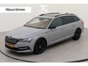 Skoda Superb Combi 1.4 TSI iV Sportline Automaat | Panoramadak | Trekhaak uitklapbaar | Groot navigatiesysteem | Achteruitrijcamera | LED verlichting | Parkeersensoren voor en achter