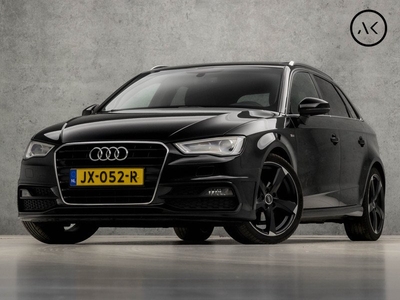 Audi A3 Sportback 1.4 TFSI S-Line Sport 150Pk Automaat (SCHUIFDAK, 2X S-LINE, NAVIGATIE, GETINT GLAS, LEDER, ZWART HEMEL, XENON, PLAT S-LINE SPORTSTUUR, NIEUWE APK, NIEUWSTAAT)