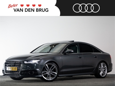 AUDI A6 Limousine S-Line 2.0 TFSI 252 PK QUATTRO | LED Matrix | Luchtvering | 360 Camera | Softclose | Stoelkoeling en Verwarming | Head-Up |