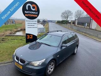 BMW 5-SERIE * 2008 * 389 DKM * 3.0 B * AUTOMAAT * CLIMA * PANO * CRUISE CONTROL * LEDER * STOELVERWARMING * PARKEERSENSOREN *