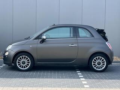 Fiat 500C 1.2 Cabriolet Parkeersensor APK 16-06-2024 Matgrijs Leder sportstoelen Airco