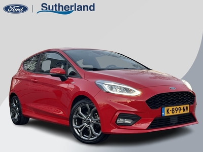 FORD FIESTA 1.0 EcoBoost ST-Line 95pk Trekhaak | 3 deurs | Cruise control | Apple Carplay | Climate control | Reserve wiel