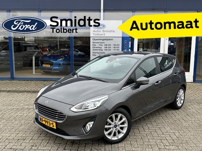 FORD FIESTA EcoBoost 100 pk Titanium | Trekhaak | Adapt. Cruise | Achteruitrijcamera | Verwarmde voorruit | Navi |