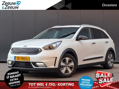 KIA NIRO 1.6i Hybrid BusinessLine Dealer onderhouden | Navi | Bluetooth | Climate & cruise control | Keyless start & entry | Leder interieur | Stoel & stuurverwarming | Metallic lak | Trekhaak | Fabrieksgarantie t/m 11-7-2025 | NAP