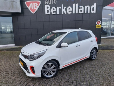 Kia Picanto 1.0 T-GDI GT-Line**100pk**Clima**Leder**Navi**Camera**Stoel-+ stuurverwarming**PDc **Apple Carplay NAP 1e eig. Bel 0545-280200